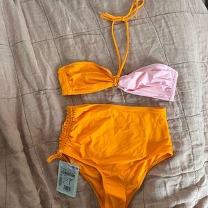 BNWT Emilio Pucci color block bikini swimsuit S